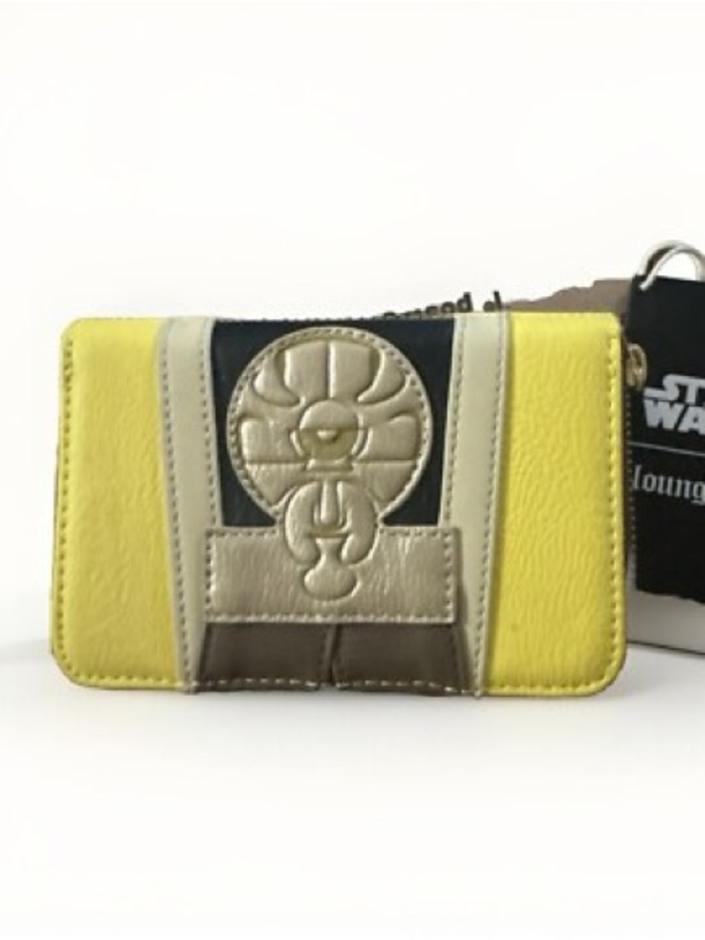 Loungefly Black Tag with Yellow, Pink and Orange L.A. Comic Con Graphic